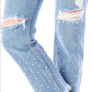 Lf stores carmar denim studded emelia jeans